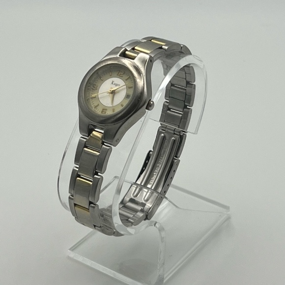 Luger Swiss Made Silver and Gold Ladies Watch Working